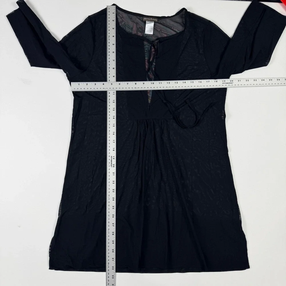 Tommy Bahama Swim Cover Up Womens Small Black NWOT‎ Sheer Mesh TSW85903CX - Picture 7 of 7